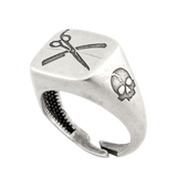 Anello barbiere in argento antico